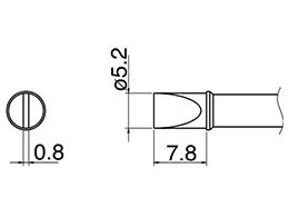 φ5.2mm Replacement Soldering Tip (for EA304AL)