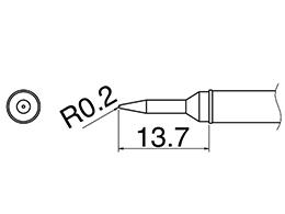 R0.2mm Replacement Soldering Tip (for EA304AL)