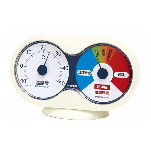 Empex Weather Station Heatstroke Warning Meter with Thermometer 150×35×94mm EA742MK-80