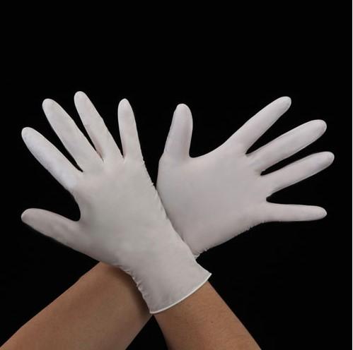 [L] Gloves (Nitrile Rubber/100 pieces) White L