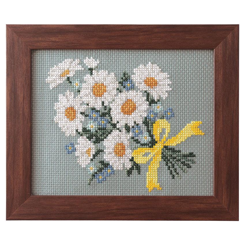 COSMO Embroidery Kit Seasonal Floral Arrangements: Daisy Bouquet No.522211