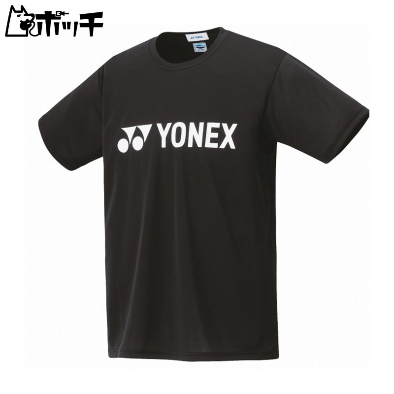 [Yonex] Short-Sleeve Shirt UNI Dry Shirt Men's Black (007) Japan SS (Equivalent to Japanese Size XS)