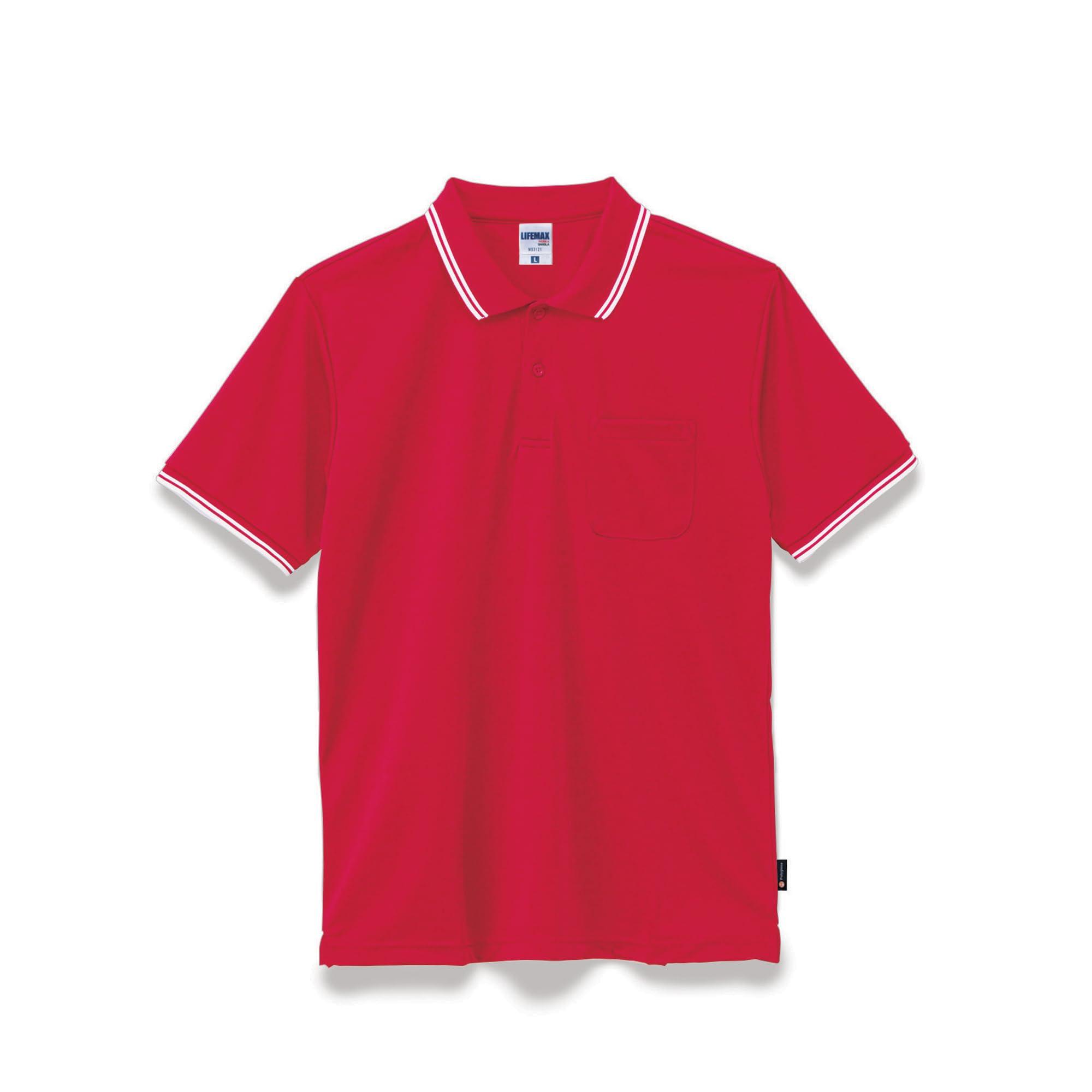 [LifeMax] Polo Shirt MS3121 Red LL