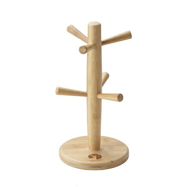 CAPTAIN STAG Bamboo Tableware Mug Mug Tree 6 Hooks TAKE-WARE UP-2569