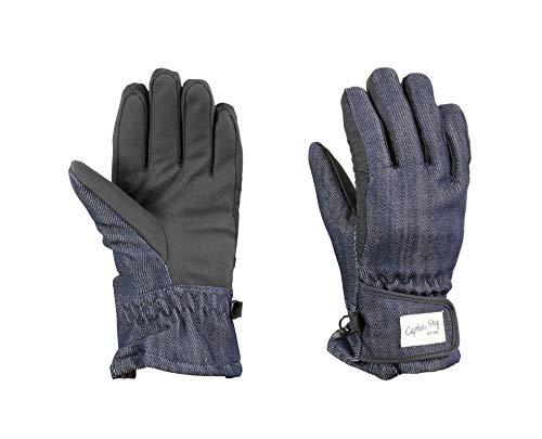 CAPTAIN STAG Gloves Waterproof Cold-Weather Junior Size 120cm Denim UX-1089