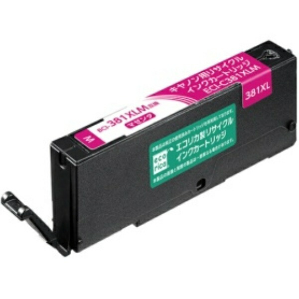 Ecolica Recycled Ink Cartridge Magenta (Dye) [Canon: BCI-381XLM Compatible] ECI-C381XLM 1 piece
