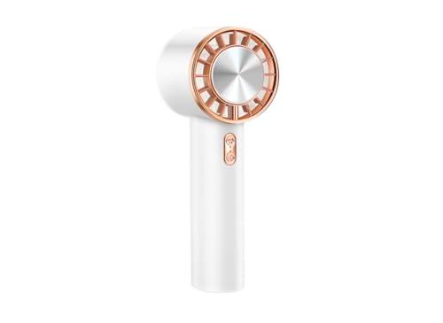 Lazos Handheld Fan with Cooling Plate - Lightweight & Compact - Quiet & Rechargeable (Handheld Fan/Circulator) White L-HFP-W