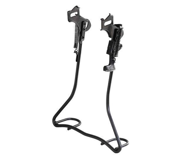 SHOWA INDUSTRIES Dual-Purpose Stand for Fixed Gear Bikes For Bikes Without Derailleurs / Internal Gear Hubs Feature-Rich Wide Dual-Purpose Stand W-13AL 27 ED 27-inch Cation Black