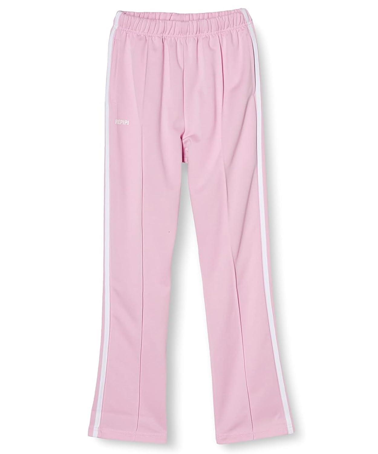 [Repipi Armario] Long Pants with Center Pleats Jersey Pants for Girls Pink Size 150