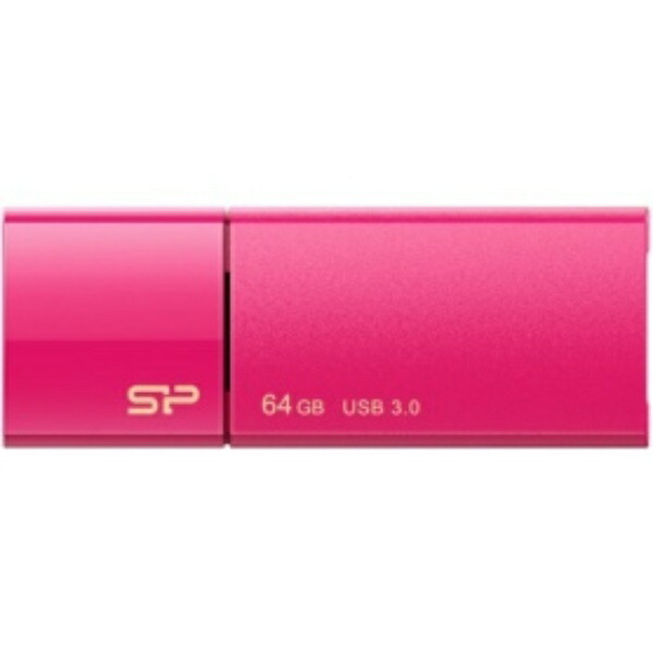SP Silicon Power USB Flash Drive 64GB USB 3.0 Slide-Type Blaze B05 Pink SP064GBUF3B05V1H