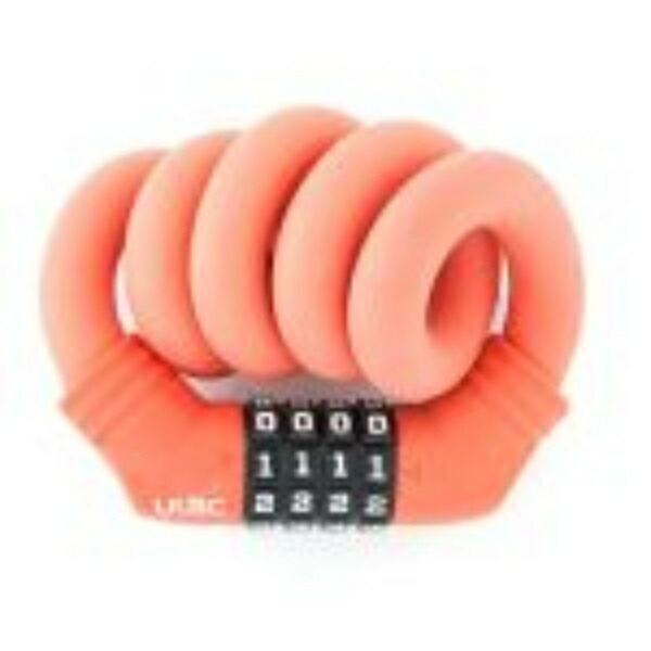 Ulac Bicycle Lock Silicone Cover Wire Lock A600M 1970 15mm × 60cm Red