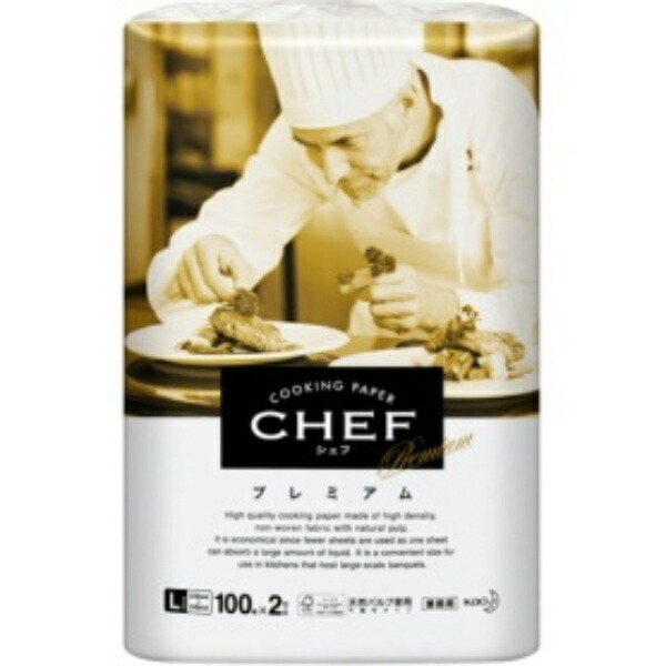 Kao Pro Series Chef Kitchen Paper Premium L 100 sheets × 2 rolls (Kao Professional Series)