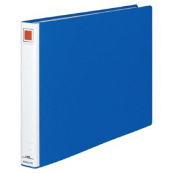 KOKUYO File Pipe-Style File A3 Landscape 2-Hole 300-Sheet Capacity Blue FU-E633B