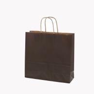 Shimojima Heiko Handle Paper Bag 25CB 3-Year Unbleached Kraft Dark Brown 32x11.5x31cm 50 Sheets Dark Brown 003251206