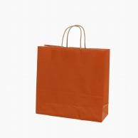 Shimojima Heiko Handle Paper Bag 25CB 3-Year Unbleached Kraft Orange 32x11.5x31cm 50 Sheets 003251212
