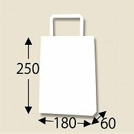 Heyko Handle Paper Bag Flat Handle H25CB 18-3 White 18x6x25cm 50 Sheets