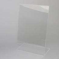 Heyko Acrylic Sign Holder L-Shaped Single-Sided A3 Vertical