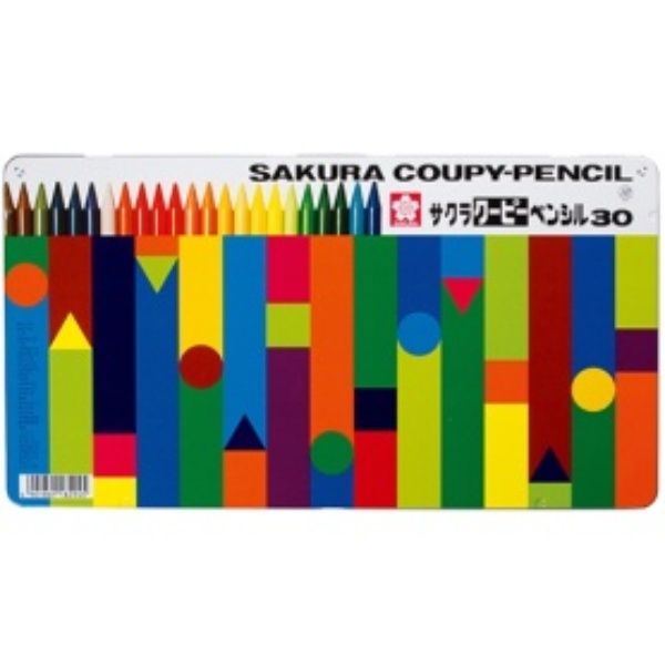 Sakura Cray-Pas Crayons CUPY 30 Colors in Tin Case FY30