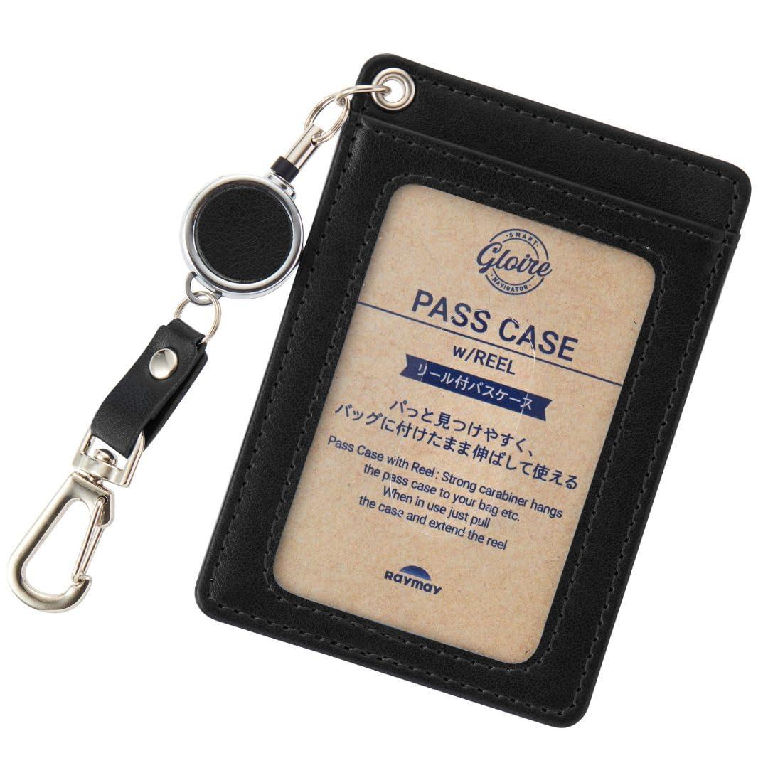 Reimei Fujii Pass Case with Reel Gloire Black GLP1304B