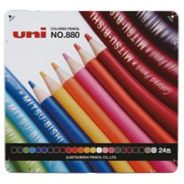 Mitsubishi Pencil Color Pencils 880 Elementary School 24 Colors K88024CP