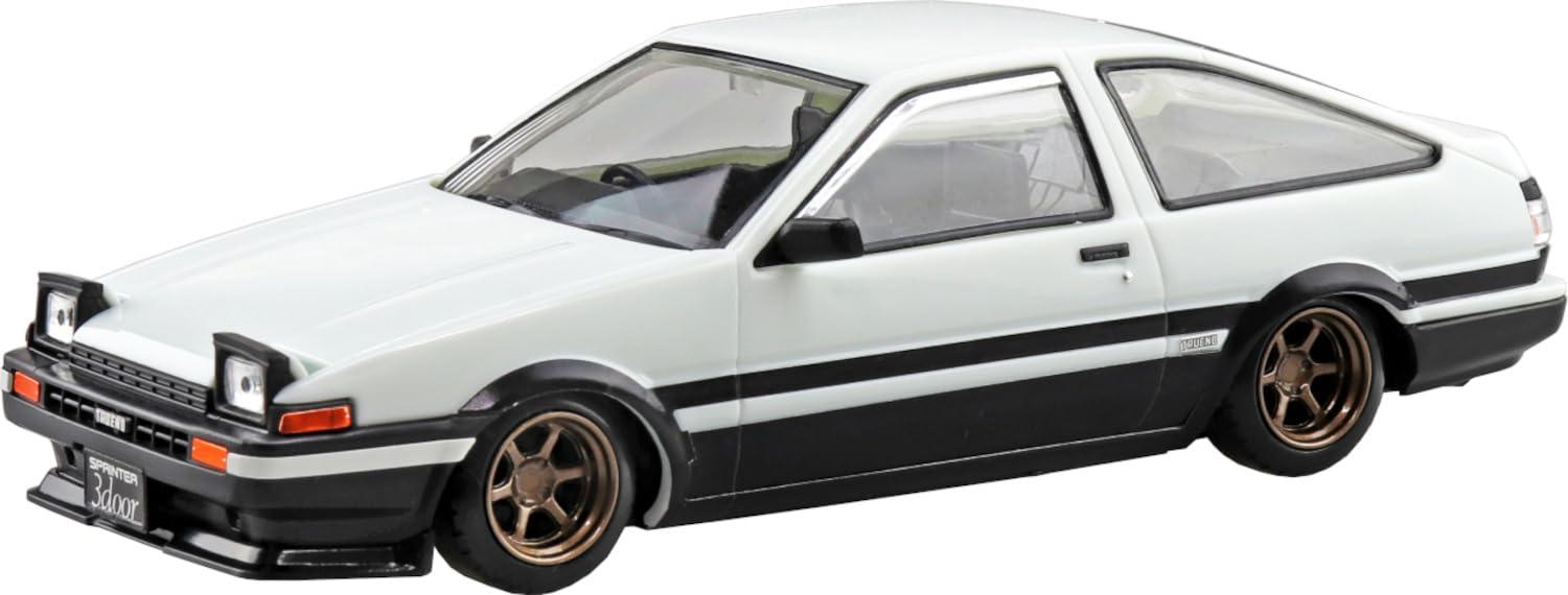 Aoshima Bunka Kyozai-sha 1/32 Rakupura Snap Kit No.11CU-WB Toyota Sprinter Trueno Custom Hi-Tech Two-Tone Pre-colored Plastic Model Kit (Automobile)