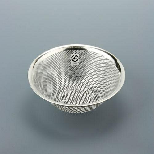 Yanagi Sori Stainless Steel Punching Strainer 19cm Made in Japan Strainer Dishwasher Safe One-Piece Construction Prep Work Stainless Steel Tsubame Sanjo