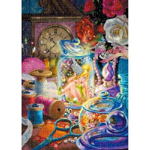 Tenyo 300-Piece Hologram Piece Jigsaw Puzzle Disney Oh No, It Fell! (30.5x43cm) D-300-068 Includes Glue, Spatula, and Service Card