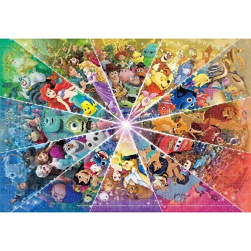 Tenyo 500-Piece Stained Glass Art GYUTTO Series Jigsaw Puzzle Disney Disney Pixar Color Circle (25×36cm) DSG-500-650 Includes Service Card