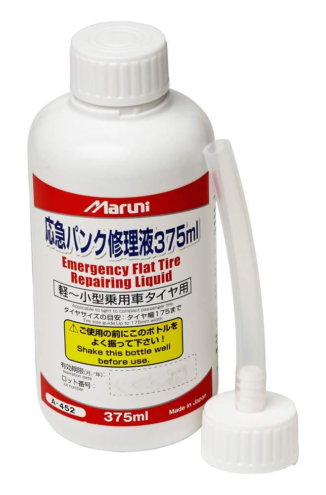 Maruni Kogyo Emergency Tire Repair Liquid (with Nozzle) 375ml 27220