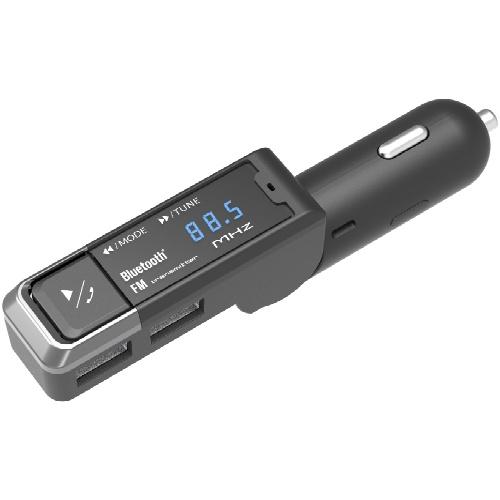Kashimura/Bluetooth FM Transmitter with 2 USB Ports (4.8A) Slim Design Model Number: KD-254
