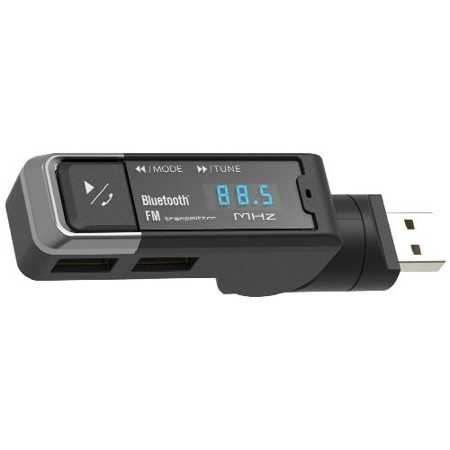 Bluetooth FM Transmitter with 2 USB Ports