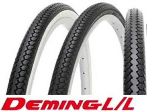 Shinko Deming L/L [SR078] Tire and Tube Pair Roll (2 each + Flaps) Black 26x1-3/8