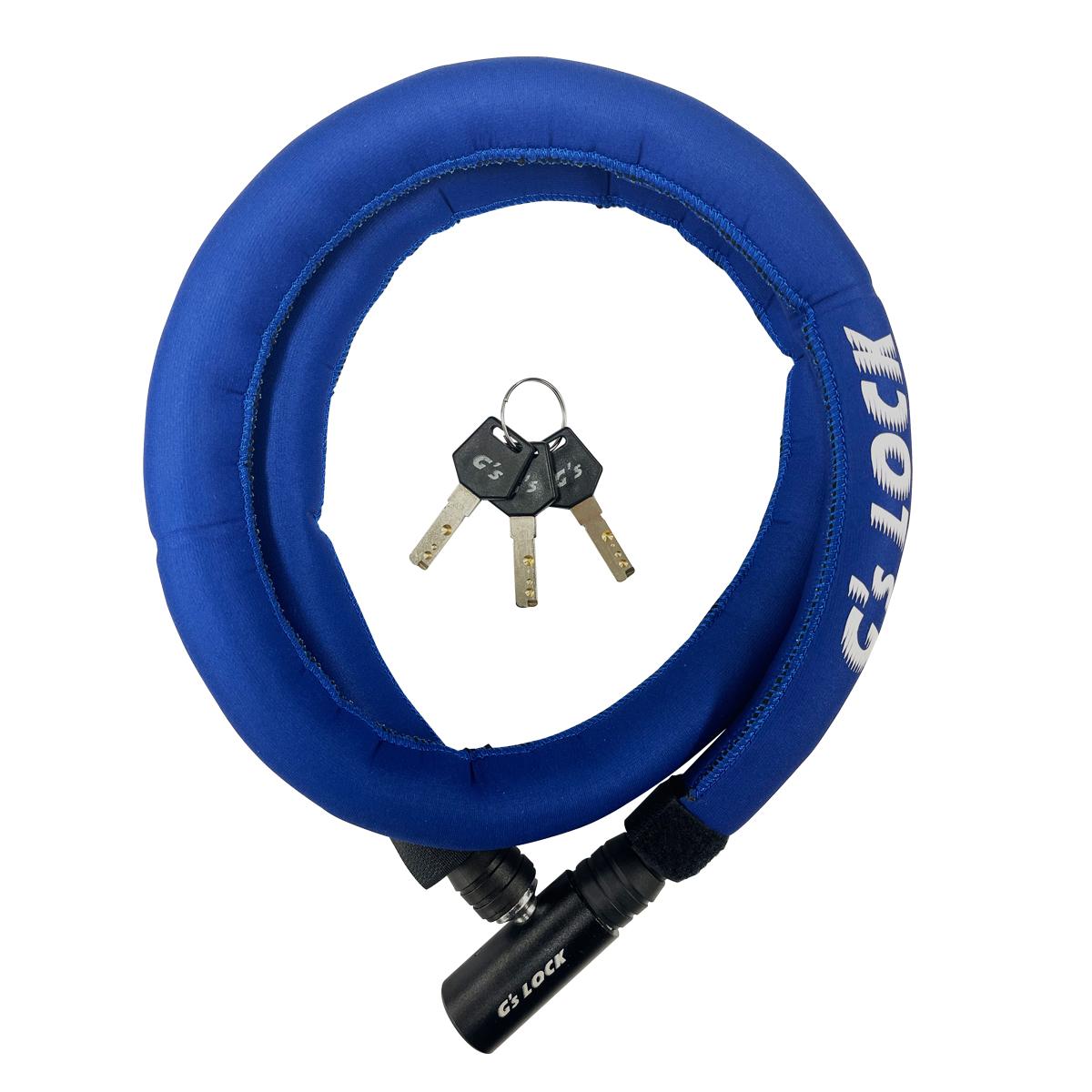 GORIN Neoprene Cover Wire Lock Navy φ18×1200mm 503-00276/GS6-1200N