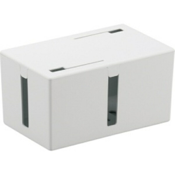 BUFFALO Cable Box Power Strip & Cable Organizer S Size White BSTB01SWH