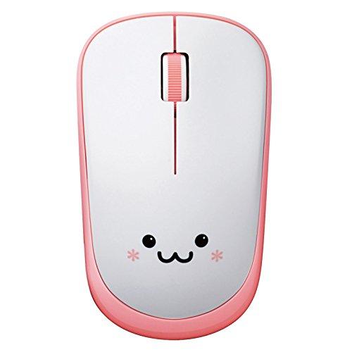 ELECOM Wireless Mouse (with Receiver) M Size 3-Button Silent IR Sensor Energy Saving Pink M-IR07DRSPN