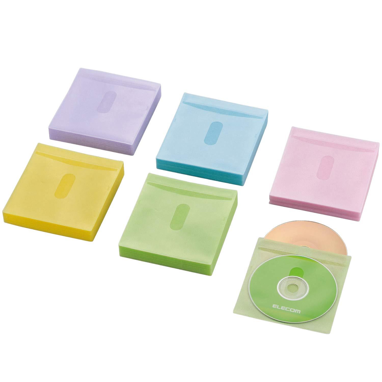 ELECOM DVD BD CD Case Non-Woven Fabric Double-Sided Storage 120-Disc Capacity 240-Disc Storage Possible 5-Color Assortment CCD-NIWB240ASO