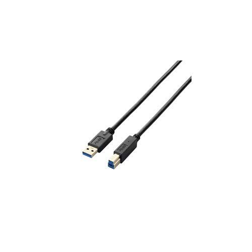 ELECOM USB Cable USB 3.0 (USB Type-A Male to USB Type-B Male) Standard 1.5m Black USB3-AB15BK