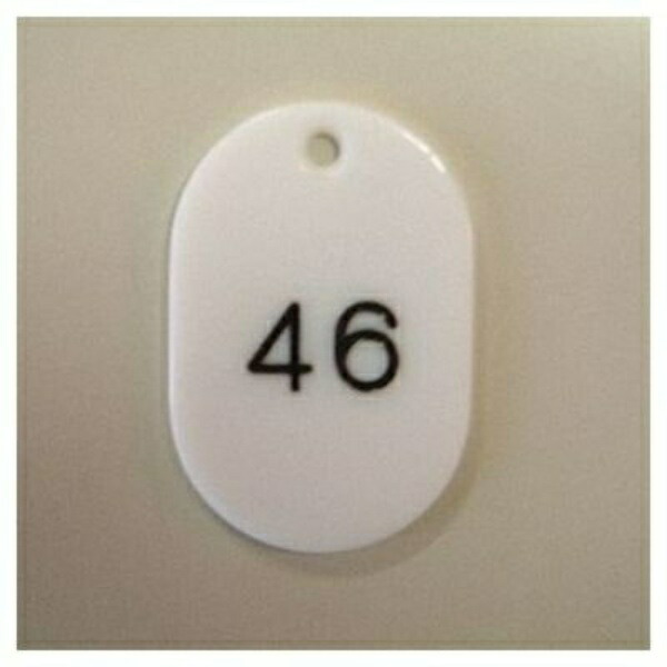 Numbered Ticket Holder Large 2-Digit White 1-50