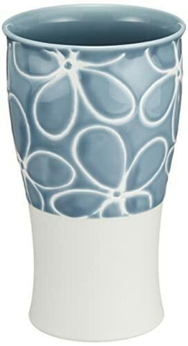 Hasami Ware Shoho Kiln Shochu Cup Beer Cup Free Cup Approx. 400ml Flower Blue 20466