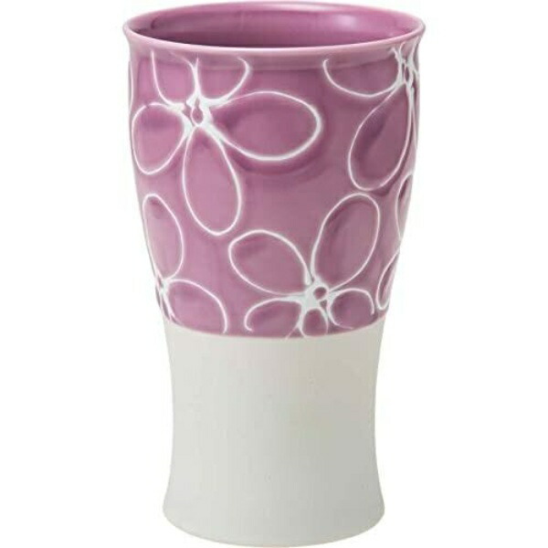 Hasami Ware Shoho Kiln Shochu Cup Beer Cup Free Cup Approx. 400ml Flower Pink 20467
