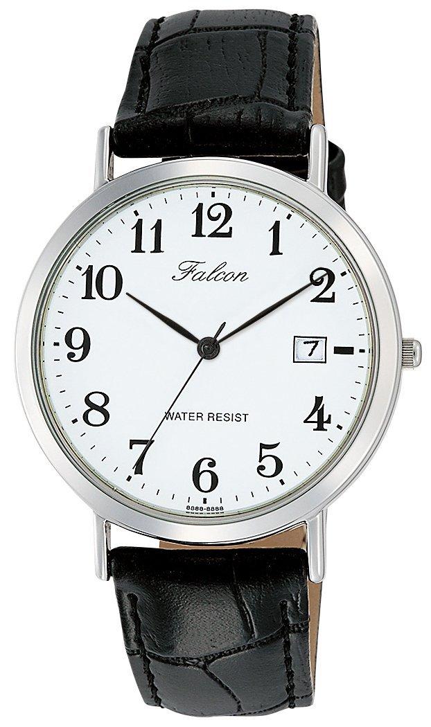 [Citizen Q&Q] Analog Watch, Water-Resistant, Date, Leather Strap D020-304 Men's White