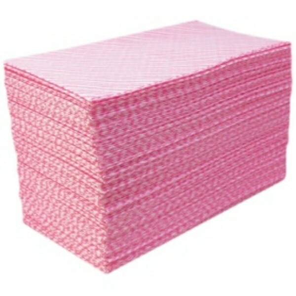 Tokyo Medical Counter Cloth Color Made in Japan Disposable Non-Woven Cloth 30×61cm Quantity Commercial Use Reusable Kitchen Cloth (Pink 100 Sheets)
