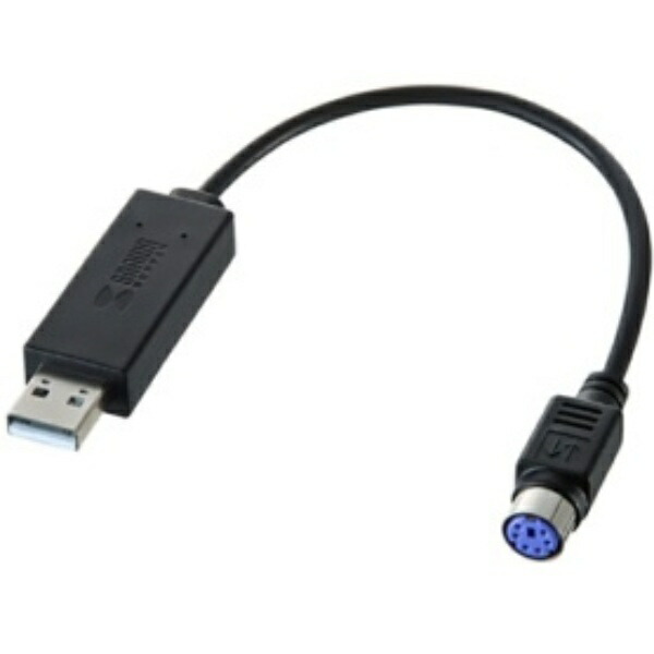 Sanwa Supply USB-PS/2 Conversion Adapter (USB Type-A Male Connector - Mini DIN 6-pin Female) USB-CVPS5