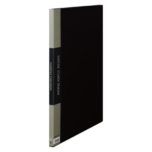 King Jim Clear File Color Base 20-Pocket A3 Vertical Black 152C-BK