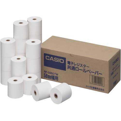 Casio Cash Register Roll Paper, 20-Pack RP-5860-TW