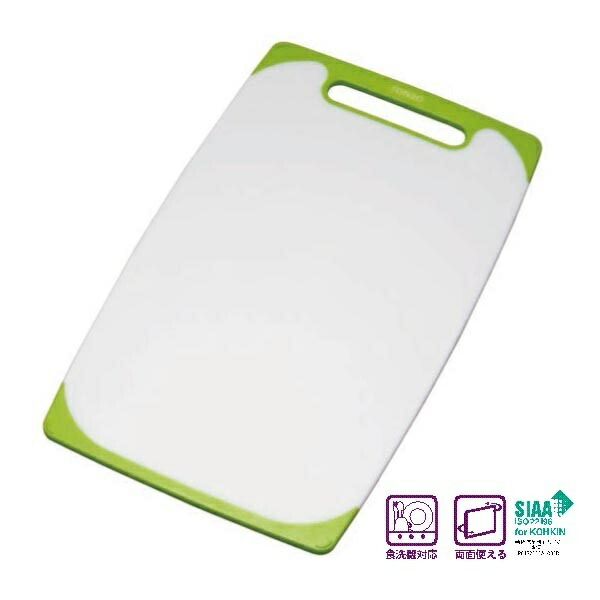 Shinkisei Tombo Cutting Board Antibacterial Heat Resistant Dishwasher Safe with Rubber Sink Size Green Width 48 x Depth 29.5 x Height 0.9cm