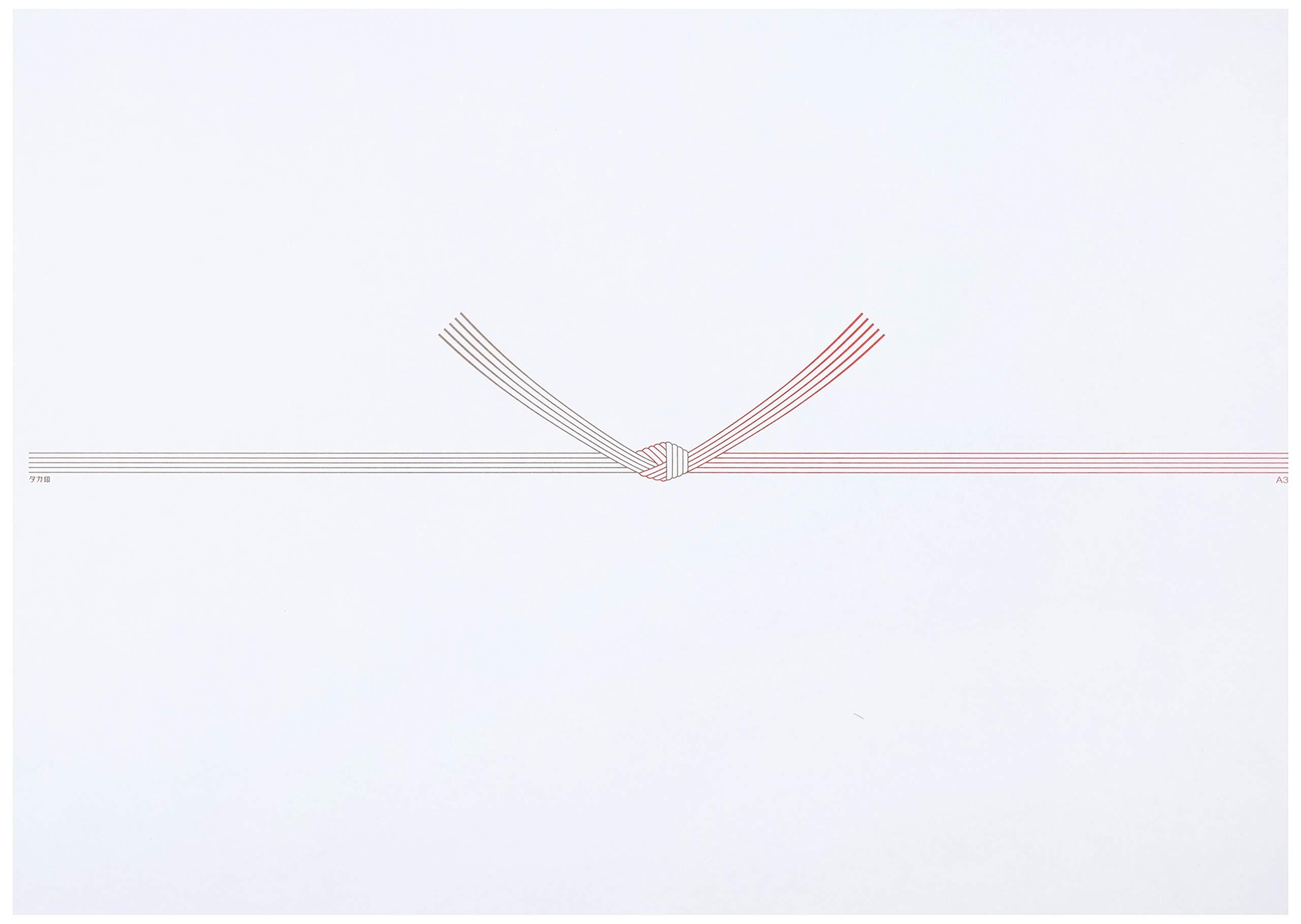 Taka Brand Gift Wrapping Paper, Five-Strand Knot, A3 Size, Kyoto 2-510, No Gift Tag