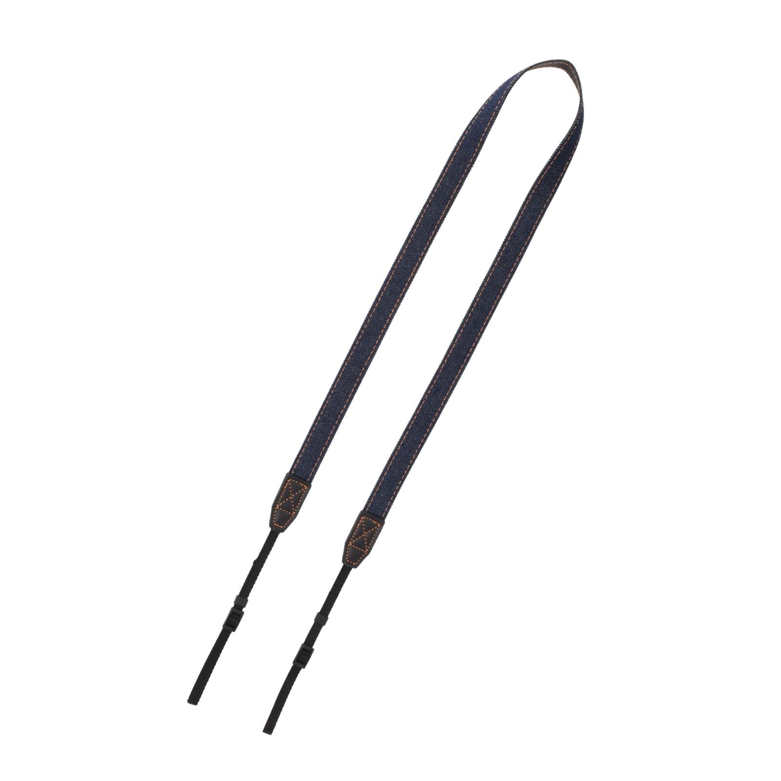 [Etsumi] Camera Strap for Mirrorless/DSLR Cameras Denim 2 Casual Neck Strap Crossbody Strap Adjustable Length Blue VE-2436