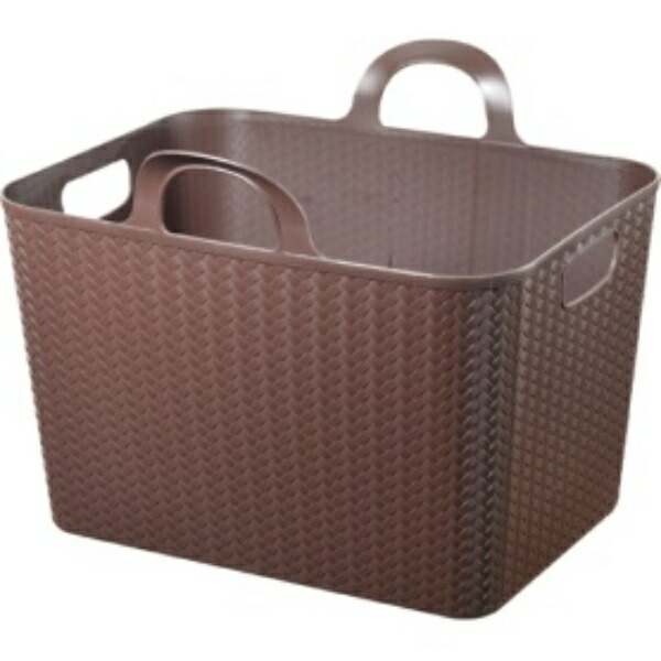 Himalaya Chemical Works Amigo Basket M-Type Brown Approx. Width 46 x Depth 39 x Height 35 cm 158332