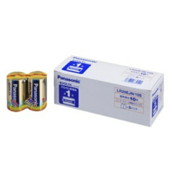 Panasonic Alkaline Batteries EVOLTA Commercial Pack Size D 10-Pack LR20EJN/10S